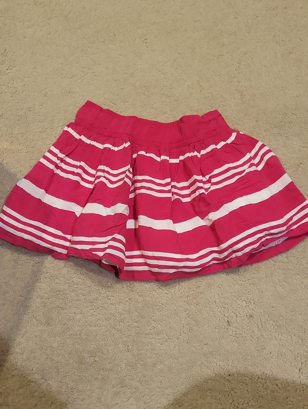 Gilly Hicks Pink and White Striped Circle Skirt